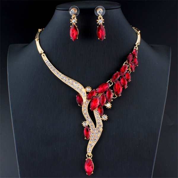 Fashion Jewelry Set Bridal Party Accessories Leaves