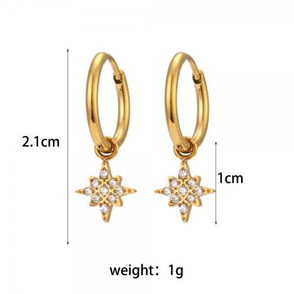 INS Fashion Popular Cross Eardrop Jewelry